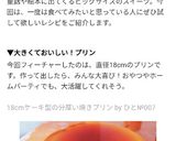 18cmケーキ型の分厚い焼きプリン作り方18写真