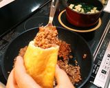 簡単！お手軽！ミンチの油揚げ焼き作り方3写真
