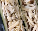 ズッキーニのさば味噌缶チーズ焼き作り方3写真