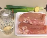やわらか鶏むね肉と鶏スープ作り方1写真