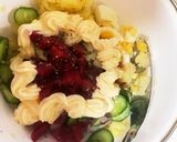 物凄く美味しいビーツ入りポテトサラダ作り方5写真