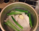 やわらか鶏むね肉と鶏スープ作り方3写真