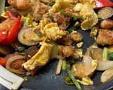 鶏もも肉とふわ卵の野菜中華炒め作り方10写真