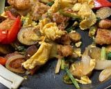 鶏もも肉とふわ卵の野菜中華炒め作り方10写真