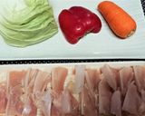 【鶏なんこつとキャベツのスパイシー炒め】作り方1写真