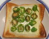 超簡単・シンプル、ししとうチーズトースト作り方4写真