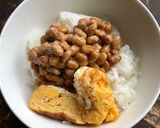 納豆ご飯に卵焼きを添えて（シンプルに）作り方2写真