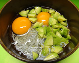 ＊しらすとアボカドでだし巻き卵＊作り方1写真