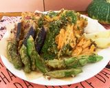 胡麻油で香ばしいサクサクな野菜の天ぷら作り方12写真