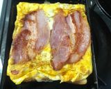 玉子焼きベーコンチーズエッグトースト作り方5写真