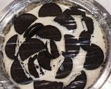 。*オレオレアチーズケーキ*。作り方5写真