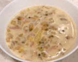 余ったクラムチャウダで、クラチャウパスタ作り方4写真