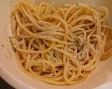 わさび漬けクリームチーズパスタ作り方2写真
