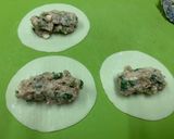 ニラたっぷり豆腐入り、包むだけ餃子!作り方2写真
