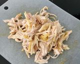 カレーマヨのサラダチキンホットサンド作り方2写真
