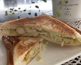 カレーマヨのサラダチキンホットサンド作り方6写真