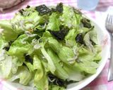 調味料2つ☆　感動のレタスと海苔のサラダ作り方3写真