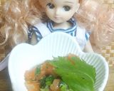 リカちゃん♡サーモンと三つ葉醤油ダレ和え作り方13写真