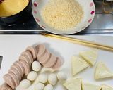 簡単揚げ物うずら・カマンベール・ハムカツ作り方1写真