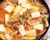 豚バラ豆腐白菜のピリ辛中華スープ作り方3写真