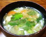 ちっちゃい大葉の味噌汁♪作り方8写真