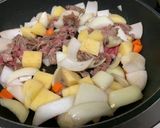 甘辛く炊き上げた 牛じゃが作り方3写真
