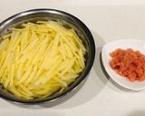 ＊簡単一品♫ポテトとタラコのチーズ焼き＊作り方1写真