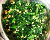 簡単！納豆のじゃこほうれん草和え作り方1写真