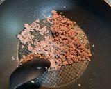 コーンとブロッコリーのピリ辛挽肉炒め作り方4写真