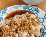よだれ鶏＆茹で汁スープ(無水鍋QC使用)作り方5写真