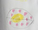 小学生でもかんたん♡ハム入り目玉やき作り方1写真
