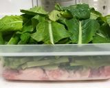 小松菜と豚肉の炒めもの風作り方3写真