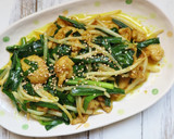 安くて簡単おつまみ♪鶏皮のカレー炒め作り方3写真