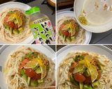 スモークサーモンと アボカドの素麺作り方9写真