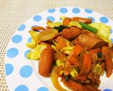 簡単おかず！カット野菜のカレー炒め作り方3写真