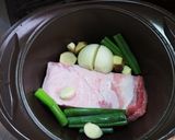 ヘルシー 韓国風茹で豚(ポッサム)作り方1写真