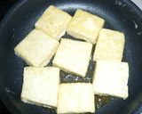 豆腐ステーキ中華風ねぎ豚ソース作り方2写真