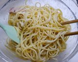 簡単！冷製パスタ☆カルボナーラ作り方5写真