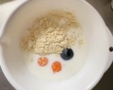 レンジで簡単おからパウダー黒ごまケーキ✿作り方2写真