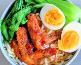 鶏手羽先ラーメン作り方5写真