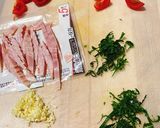☆しらすベーコン青じそトマトのパスタ☆作り方1写真