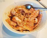 豚トロのシャリアピン丼作り方1写真