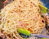 ☆しらすベーコン青じそトマトのパスタ☆作り方5写真