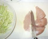 鶏キャベツのレモンチーズ焼き♪簡単作り方3写真