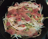 簡単ヘルシー❤豚肉ともやしのカレー蒸し作り方2写真