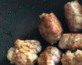 豚こま（薄切り）を丸めた揚げない本格酢豚作り方3写真