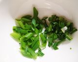 レンジで簡単！ニラ、鰹節で豆腐のおつまみ作り方2写真