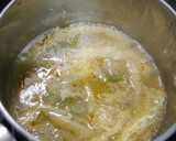 簡単！つくねと油揚げのお味噌汁作り方3写真