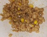 100%押し麦の豆味噌とうもろこし麦飯作り方14写真