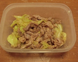 レンジ★豚肉とキャベツのマヨしょう油炒め作り方3写真